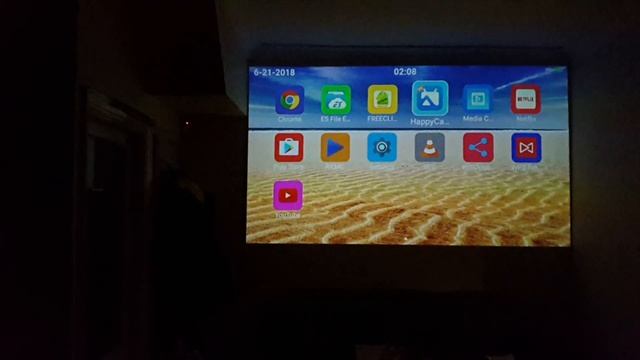 TECHSTICK Mini DLP LED Projector with Android 7.1