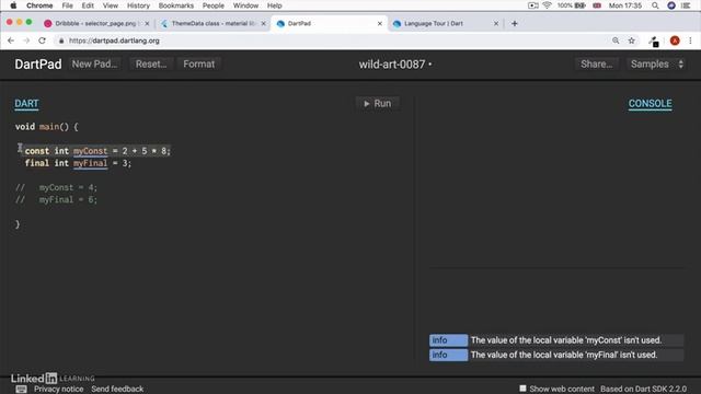 Flutter Full Tutorial For Beginner | Final and Const Keyword in Dart Programming | Lecture 7.4