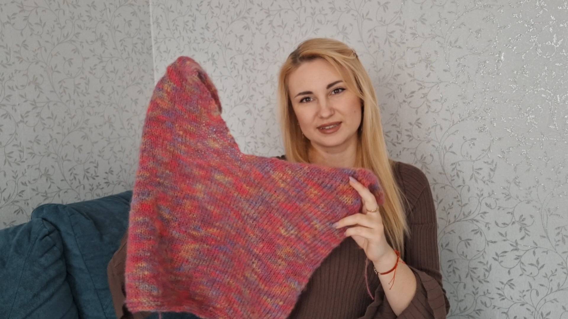 Вяжу жилет для мамы Вязальный эпизод №8