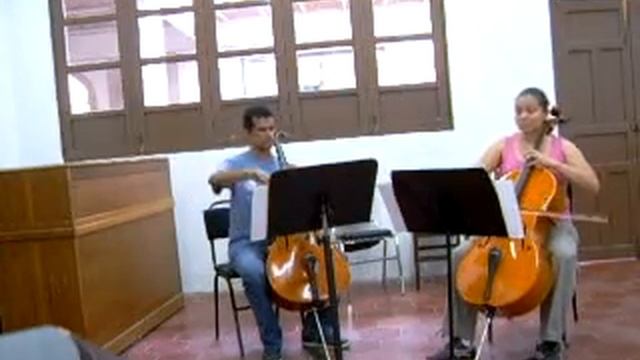Kummer cello duo Op.22 #2 1er mov..AVI смотреть онлайн