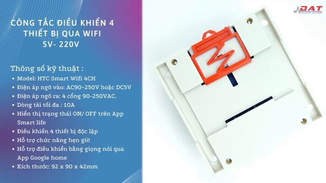 Công Tắc Điều Khiển 4 Thiết Bị Qua Wifi - App Smart Life - | Điện tử DAT смотреть онлайн