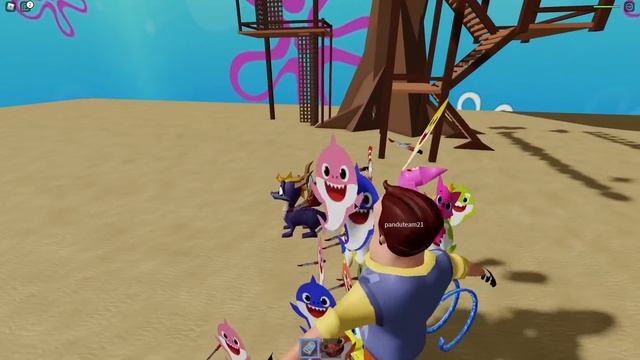 MUSTAHIL KALIAN LARI DARI 1.000 BABY SHARK GANAS YANG INGIN MEMAKAN KALIAN DI ROBLOX!! смотреть онлайн