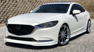 Пример установки сплиттера переднего бампера с Mazda 6 GJ на Mazda 6 2019 GL
