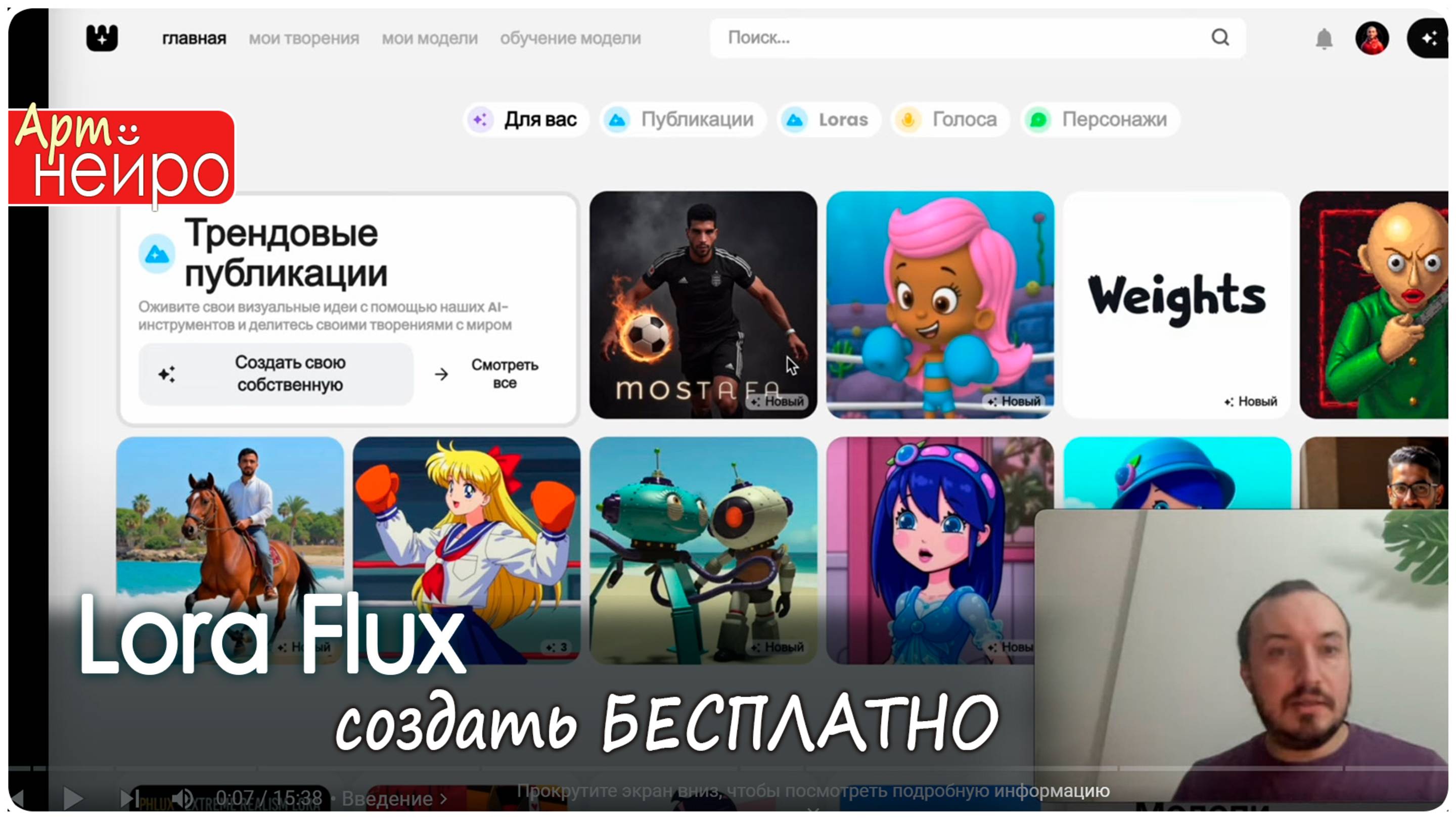 Как создать свою Lora Flux БЕСПЛАТНО ДВА крутых сервиса_(26 мар. 2025)