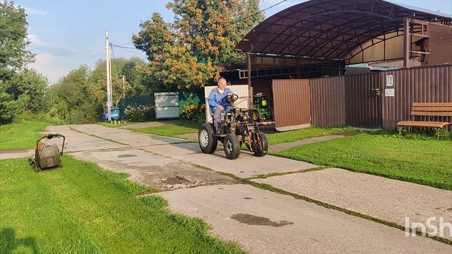 самодельный минитрактор.