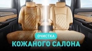 Легкая очистка въевшейся грязи кожаного салона автомобиля
