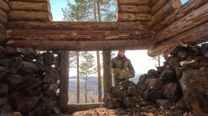 Лесные - выжить в горах поможет этот дом. Сделал подвал, установили окна, обшил потолок