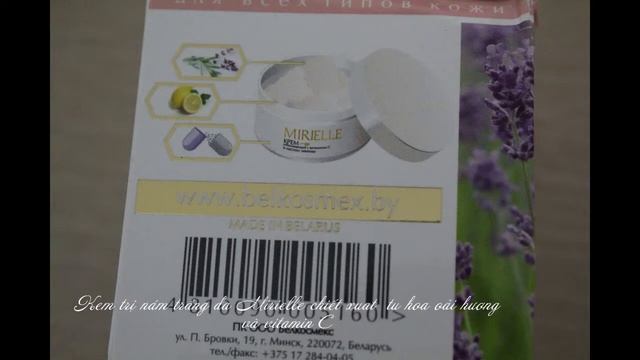 kem duong trang da tri nam xoa tan nhang chiet xuat tu thien nhien Mirielle