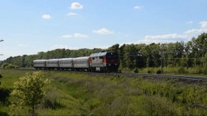 Тепловоз ТЭП70БС-262 с поездом "Восток"