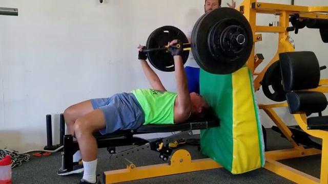 1072016 - GYM - David Messineo. age 53.75 - 302.5lb Bench Press Lifetime Personal Best