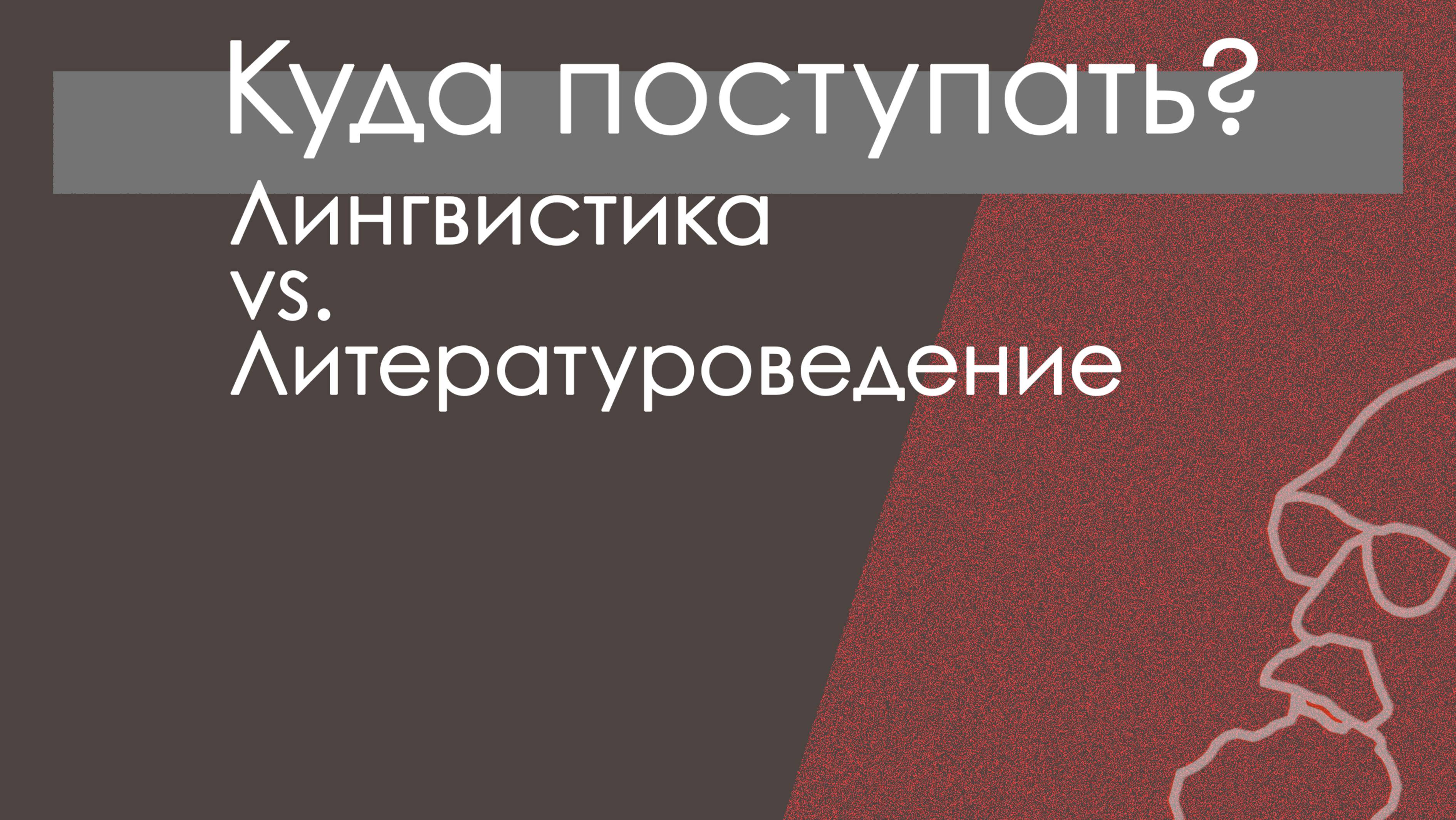 Куда поступать гуманитарию? Филология: языкознание или литературоведение?