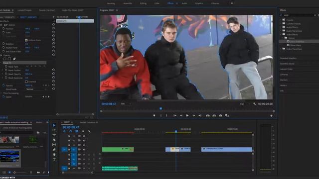 Masking Glitch Effect - Premiere Pro (1 MINUTE TUTORIAL) смотреть онлайн