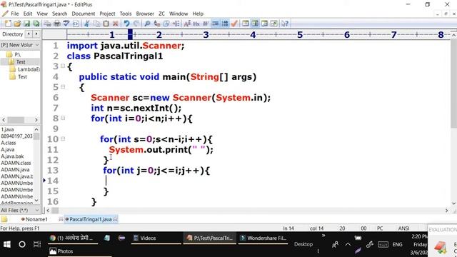 #logical Coding #Interview Question #logicalQuestion Write a Program to print the pascal tringal .
