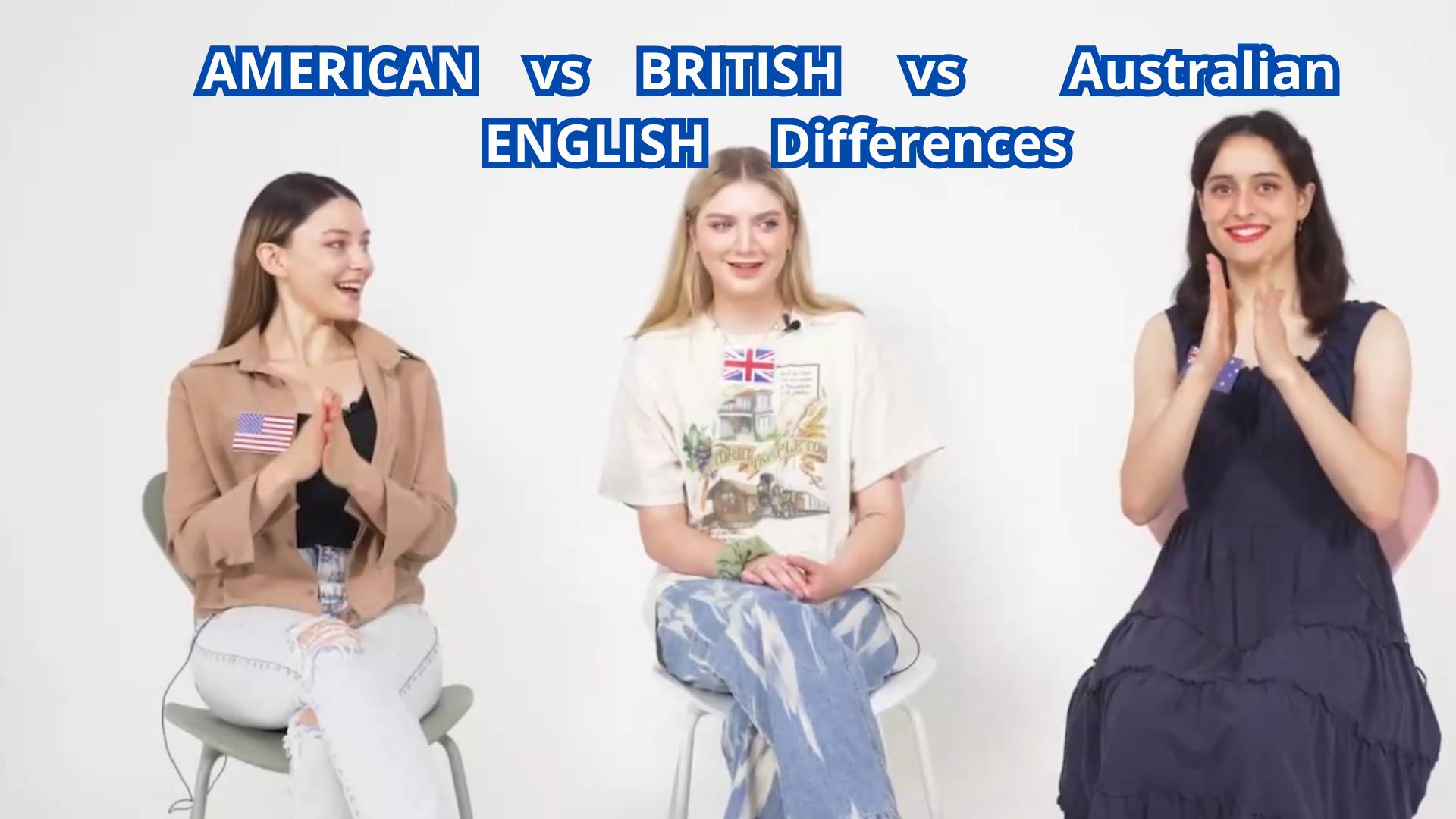 BRITISH vs AMERICAN vs Australian ENGLISH Differences смотреть онлайн
