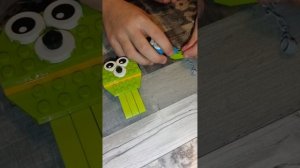 Крутилка и Волосинка -детские фантазийные герои из деталей конструктора