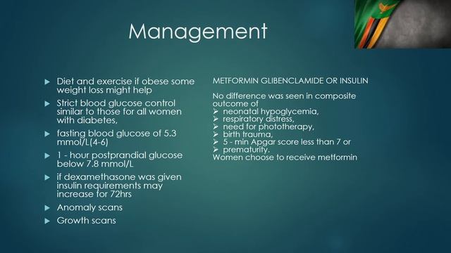 GESTATIONAL DIABETES, SCREENING  DIAGNOSIS AND MANAGEMENT