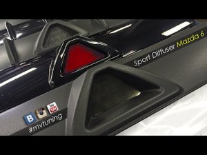 Установка Диффузора MV-TUNING для Mazda 6/ Sport diffuser for Mazda 6 by MV-TUNING