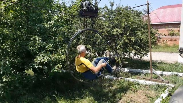 Летающий велосипед из Армавира - первый пробный запуск