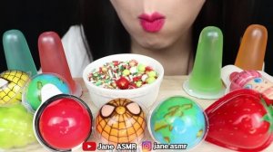 ASMR 레인보우 젤리 메롱 RAINBOW JELLY CANDY MELONG MUKBANG 먹방 EATING SOUNDS