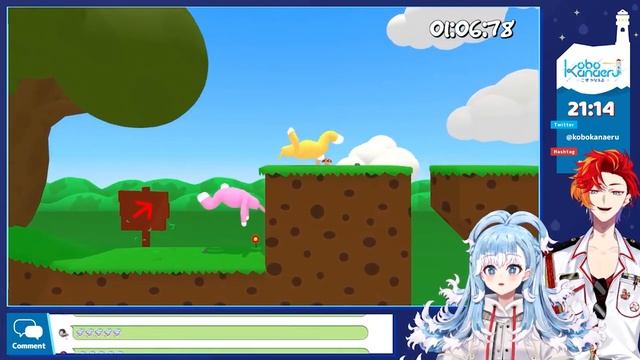 Gamma ojisan babysits Crybaby Kusogaki Kobo in Super Bunny Man 【Hololive + Holostars EngSub】