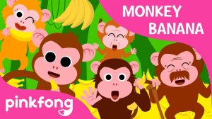 Monkey Banana-Baby Monkey   Animal Songs   PINKFONG Songs for Children