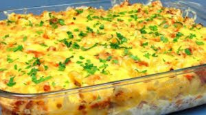 ЗАПЕКАНКА С МАКАРОНАМИ И ФАРШЕМ В СЛИВОЧНОМ СОУСЕ, ПРОСТО И ВКУСНО!