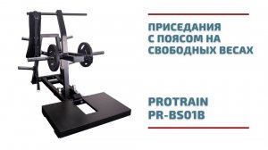 Приседания с поясом на свободных весах Protrain PR-BS01B