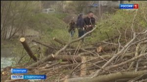 В Ессентуках расчищают русло реки Бугунта