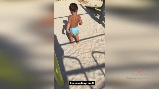Арай Чобанян с сыном Давидиком на спорте и в танцах!