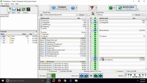 FreeFileSync: Сравнение папок и синхронизация