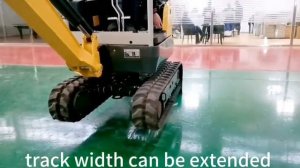 Секрет устойчивости мини экскаватора Rippa раздвижное телескопическое шасси