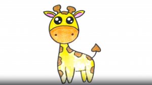 КАК НАРИСОВАТЬ ЖИРАФА ЛЕГКО ШАГ ЗА ШАГОМ