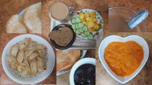 Мой пост, день 40~й. Вареники с жареным луком. Картошечка. Тыква. Вкусный хлеб.