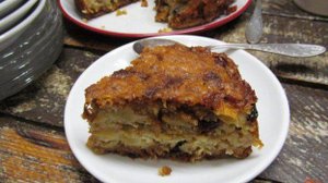 Яблочный пирог с овсянкой