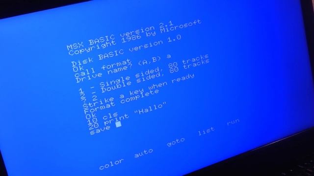 (english) MSXVR loads from physical tape into memory and stores directly back to a .dsk-file. смотреть онлайн