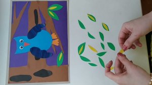 Видеоурок "Аппликация Совёнок"