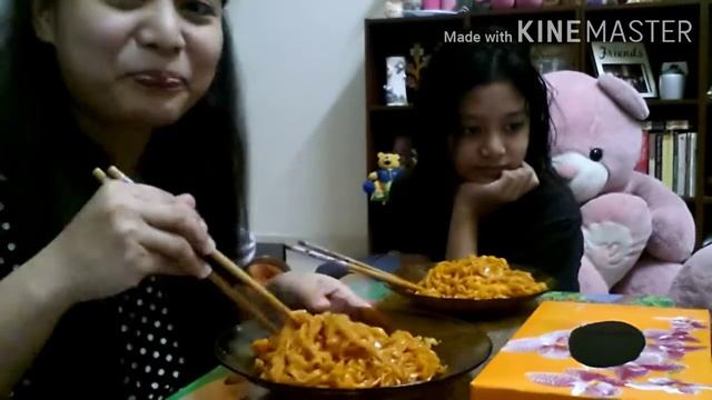 Korean Spicy Noodles Challenge Samyang Carbonara Cheese/ This is hot