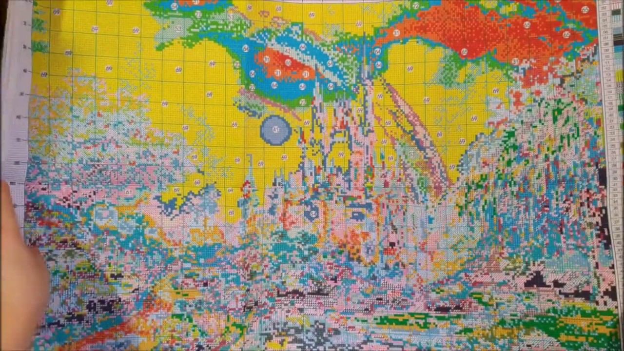 Обзор китайского набора "Радужный замок" с шелковыми ниточками смотреть онлайн