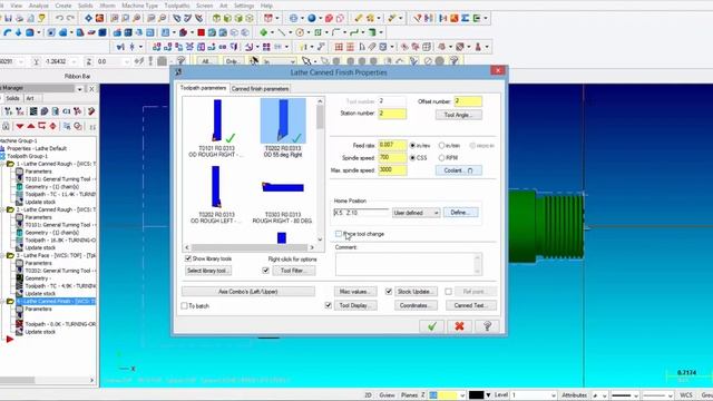 CNC LATHE PROGRAMMING IN MASTERCAM X7 - G70 FINISH CYCLE
