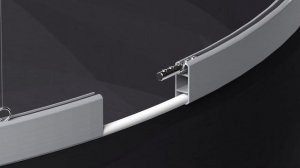 2-kanaals keder aluminium profiel gebogen