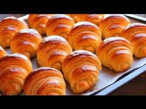 ЭТО САМОЕ ВКУСНОЕ,ЧТО Я КОГДА-ЛИБО ЕЛА! ИДЕАЛЬНО ПОДХОДИТ ДЛЯ ЗАВТРАКА!ЛЕГКИЙ РЕЦЕПТ КРУАССАНА К ЧАЮ