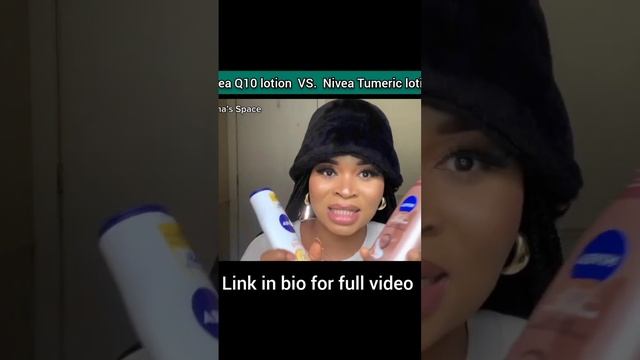 Nivea Q10 VS Nivea Tumeric body lotion...#nivea #niveaq10