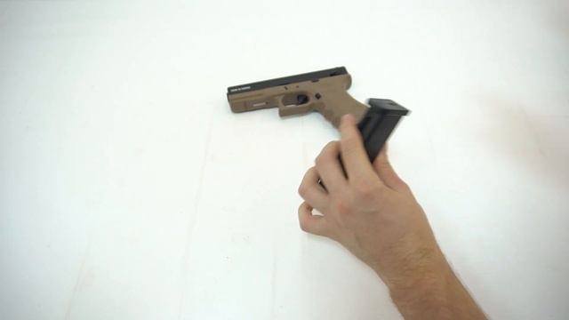 Страйкбольный пистолет KJW Glock G18 Gas GBB Tan (KP-18-TAN) смотреть онлайн