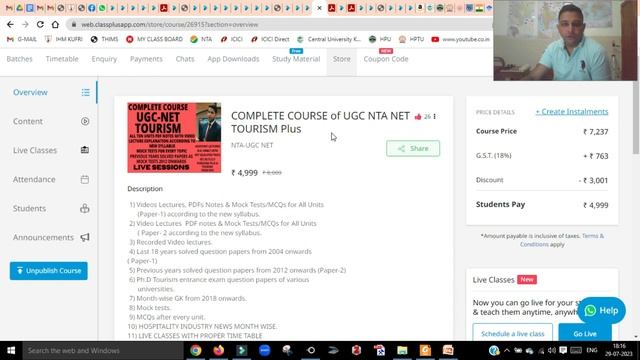 JRF/NET TOURISM DEC-2023 ❤️ BATCH 2 LIVE CLASSES ❤️ TOURISM PREVIOUS YEAR Q.PAPERS ❤️ MOCK TESTS ❤️