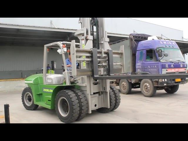 Дизельный погрузчик Zoomlion FD100, Грузоподъемность - 10 000 кг (10 т), Bыcoтa подъема - 3 000 мм