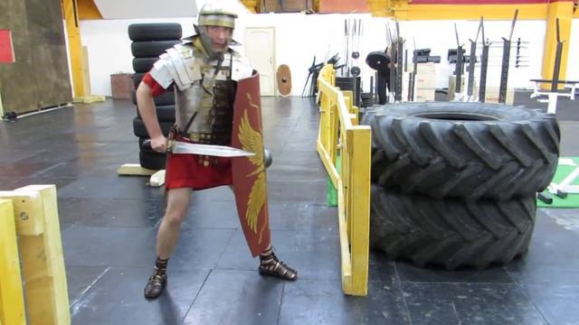 Roman fencing - 7. LEG.IX.HISP - Римское фехтование - 7. Варианты укола/удара в ногу. смотреть онлайн