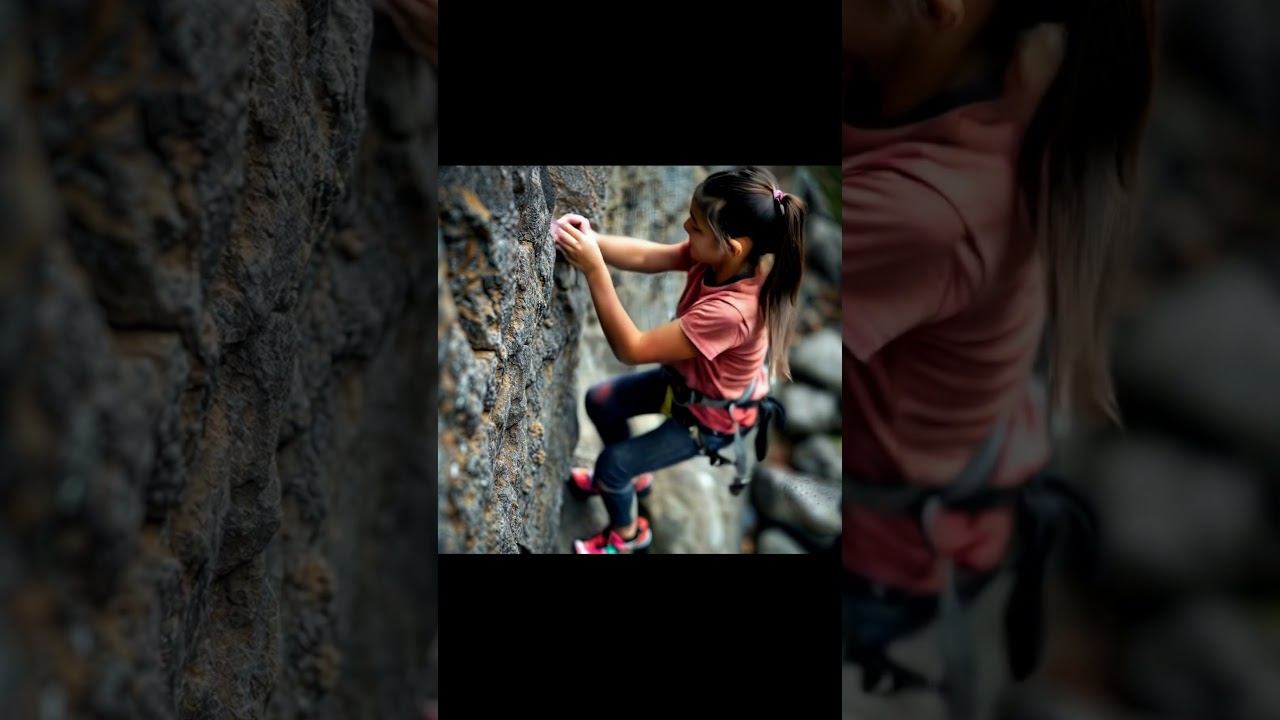 Rock climbing in extreme conditions #music #rock #extreme