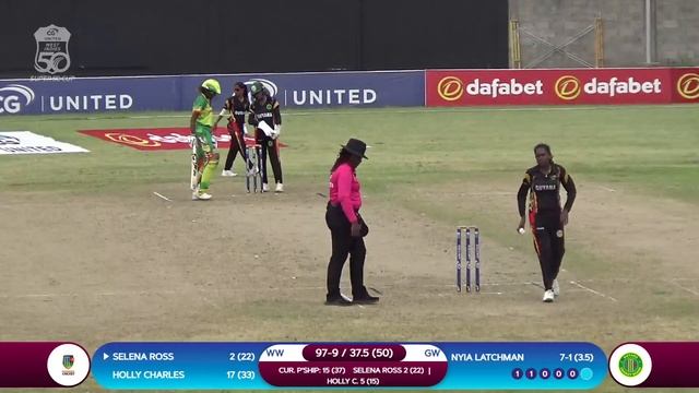 LIVE Guyana v Windward Islands | CG United Women’s Super 50