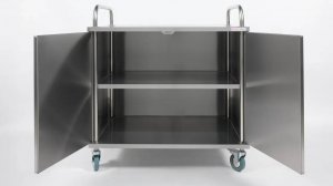 ТЕЛЕЖКА СЕРВИРОВОЧНАЯ ЗАКРЫТАЯ RESTOINOX ТСЗ