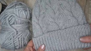 НОВАЯ ПРЯЖА, для зимних шапок. Я от неё В ВОСТОРГЕ! Вязание спицами